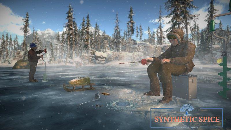 United Kigdom - ice fishing demo United Kigdom - ice fishing demo
